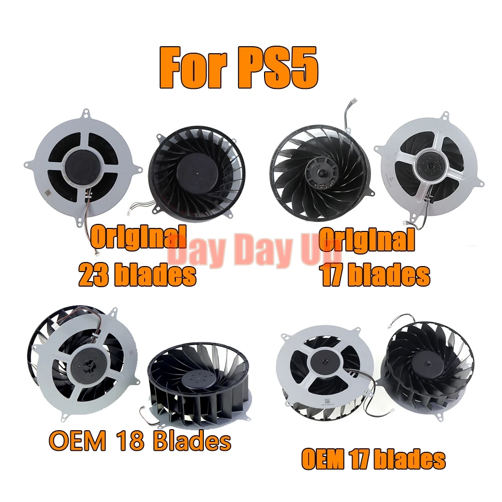 5 قطعة لسوني PS5 سليم برودة 19 شفرات مروحة مروحة التبريد الداخلي استبدال DC12V 2.4A 2.0A ل بلاي ستيشن PS5 17 18 23 شفرات