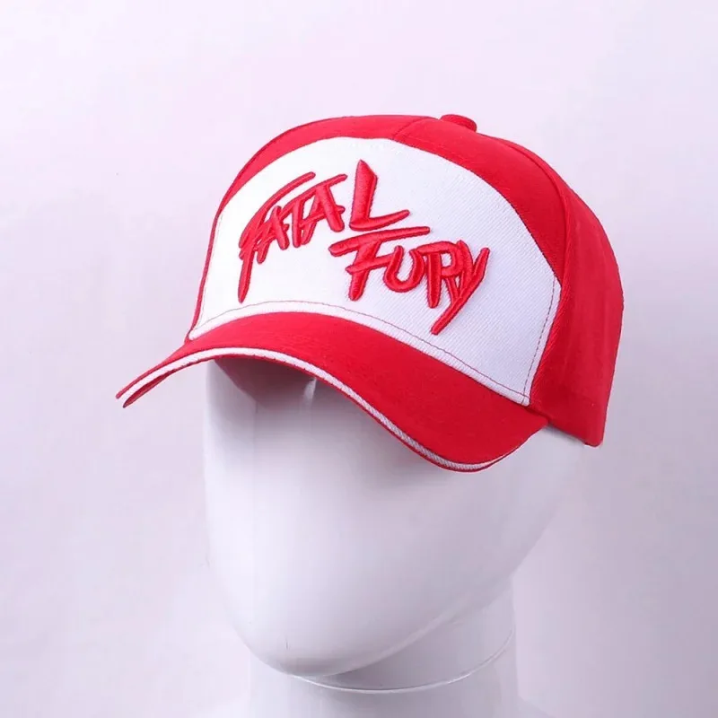 Fatal Fury boxing emperor Terry hungry Wolf said cloth hat embroidery cap cotton baseball hat net hat
