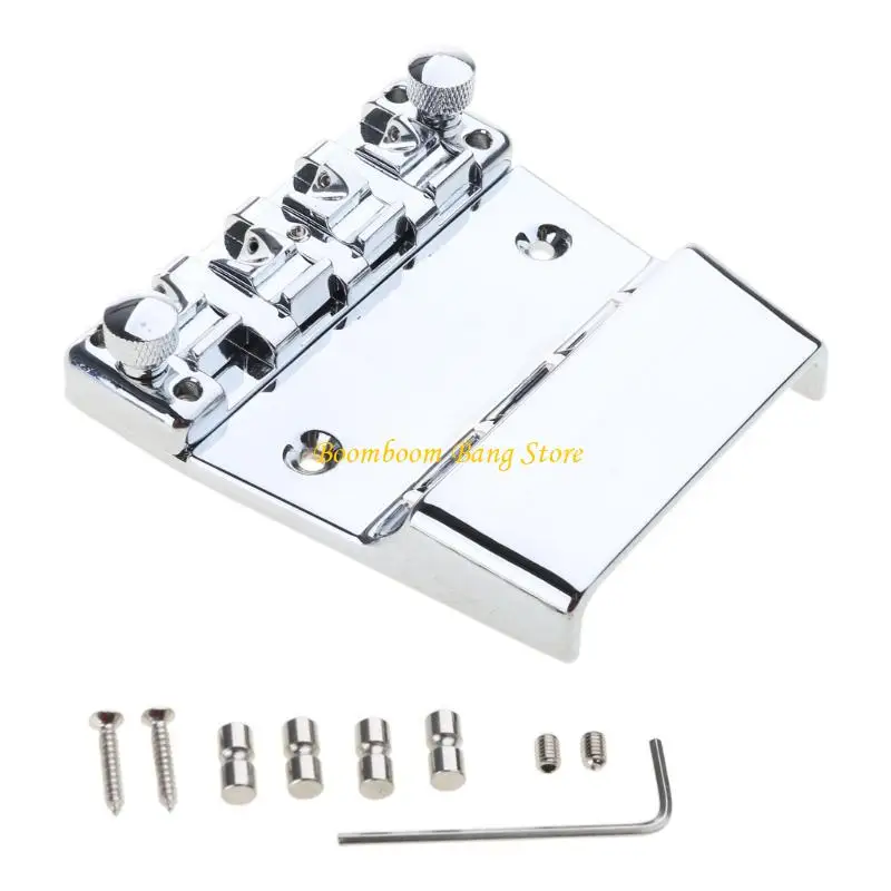 

270C 4 Струние электрическое бас -гитарный мост регулируемый бас -гитара седл замена моста с фиксированной мостовой гитарой