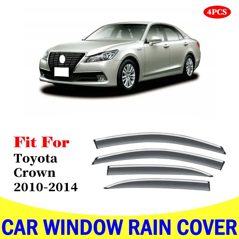 

Car Window Visor Door Rain Sun Shield Side Windows Cover Trim Auto rain Accessories For Toyota Crown 2010-2014 Car Accessories