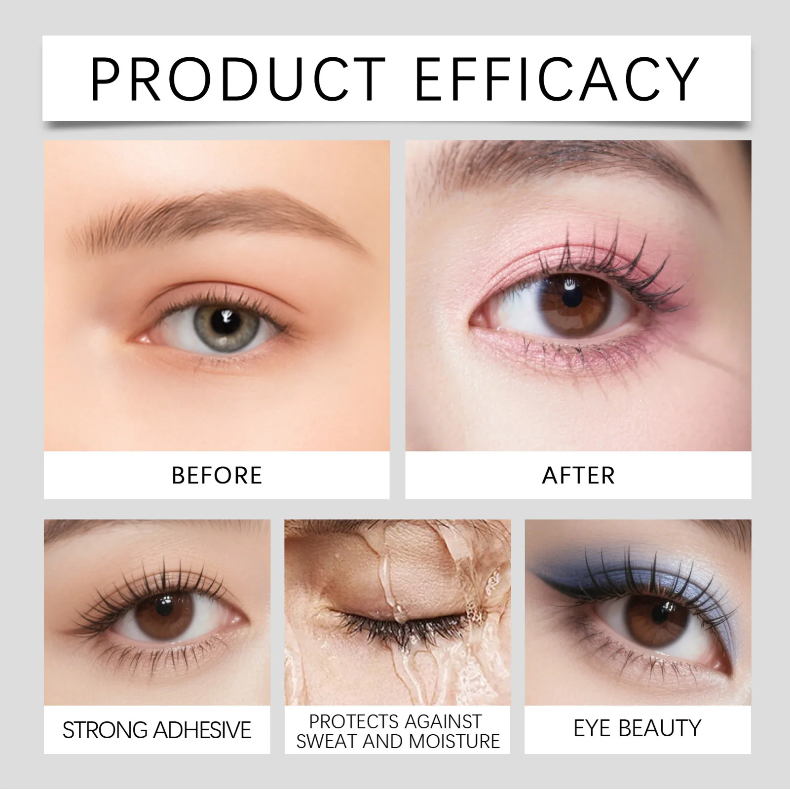 Mascara bouclé imperméable longue durée pour femmes, hypoallergénique, sans cruauté, pour les yeux sensibles, maquillage quotidien, Routine