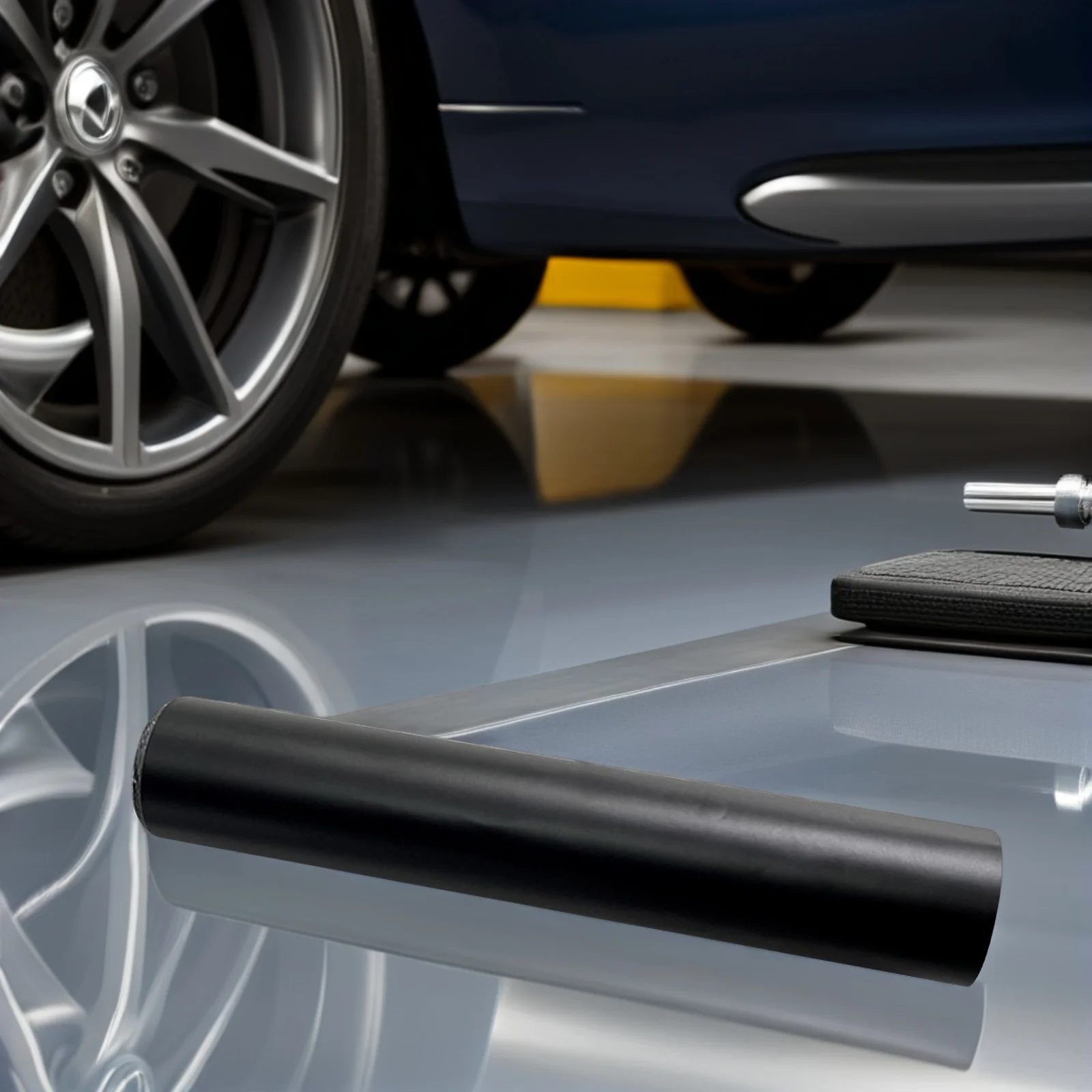 

130x20cm Car Windshield Banner Classic Black Decal Stylish Decoration Uv Protection Self-Adhesive Front Windshield Decal