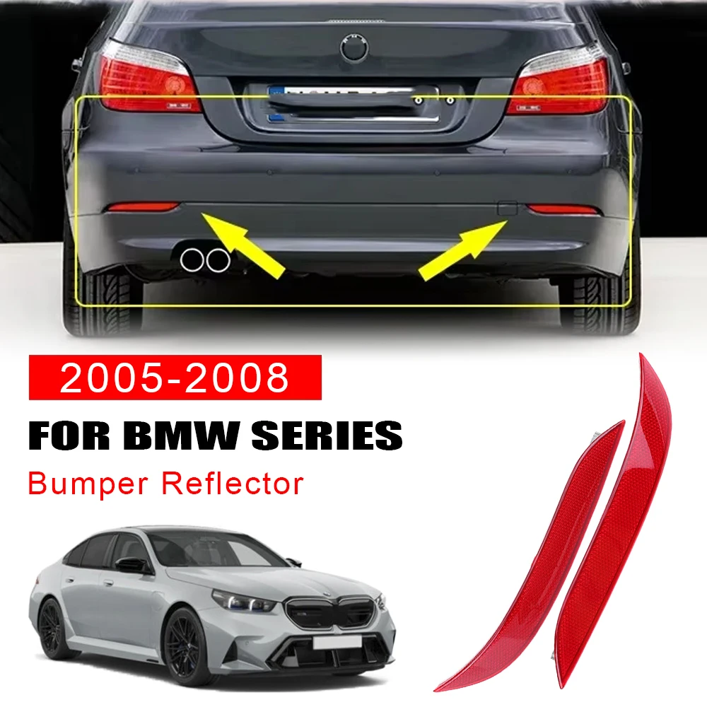 

Rear Bumper Reflector Lamp for BMW 5 Series E60 2005~2008 63146915039 63146915040 Warning Reflective Lights Strips Accessories