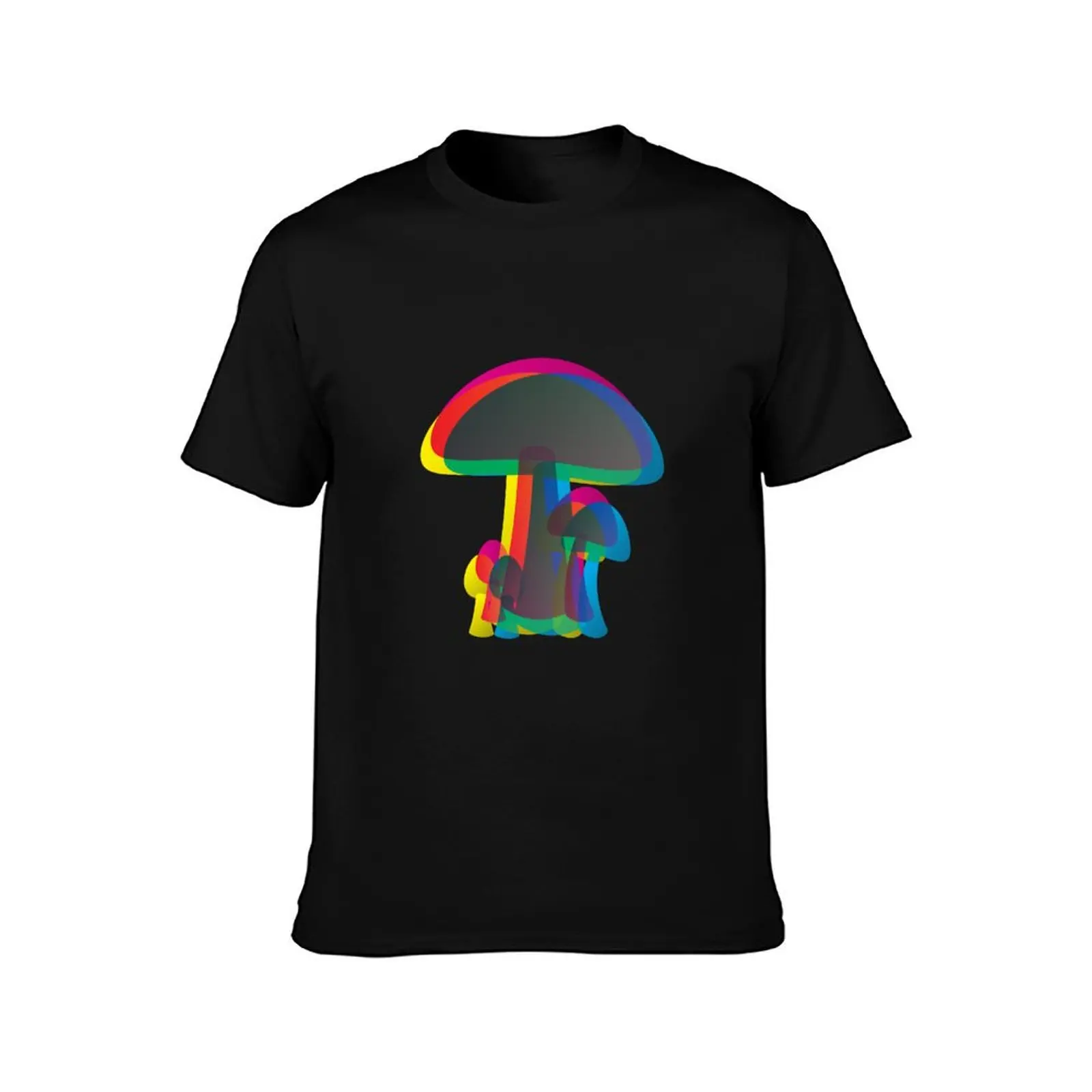 Shrooms T-Shirt Big Size Crew Neck T-Shirt