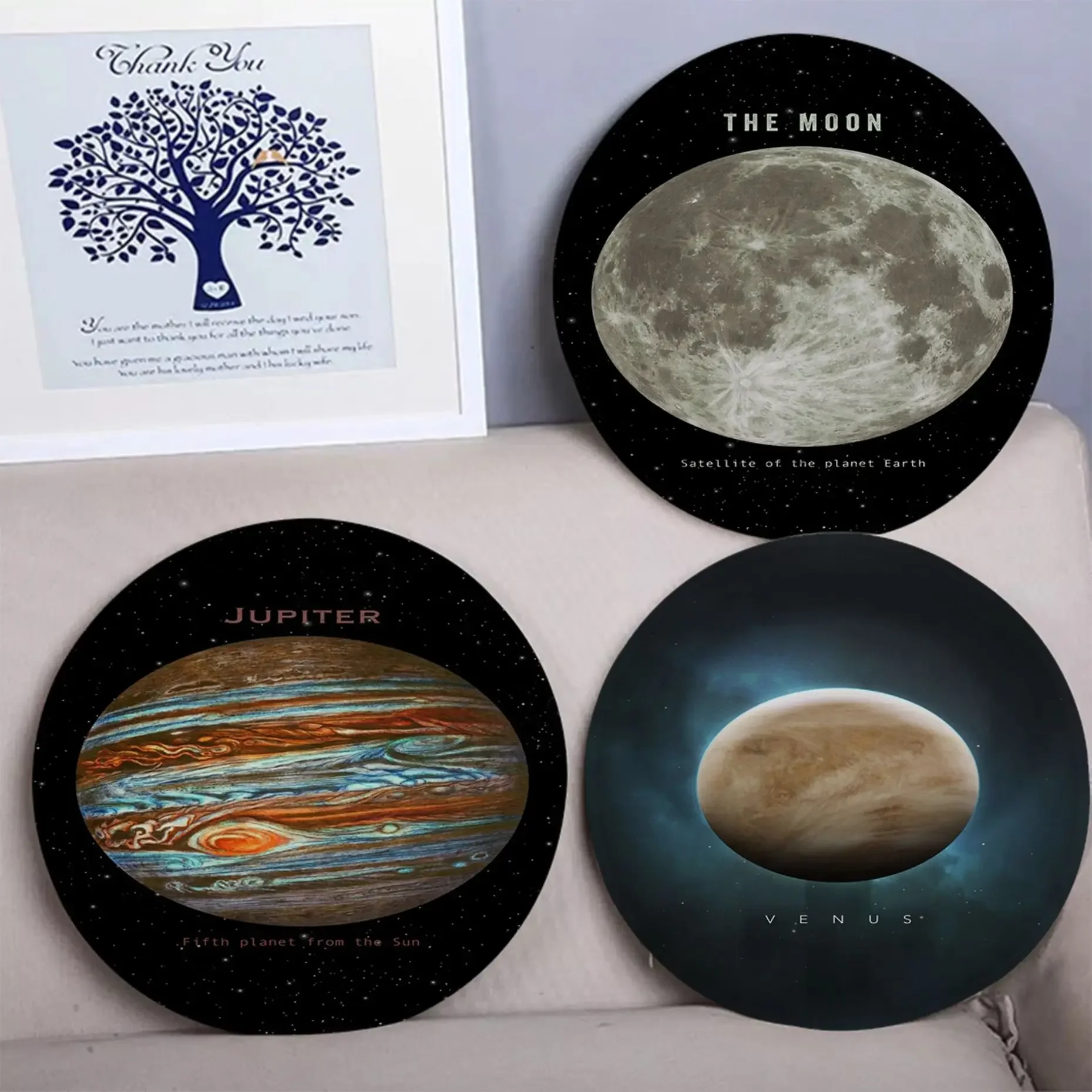 

Space Travel Universal Planet Mars Pluto Venus Decorative Seat Cushion Office Dining Stool Pad Sponge Sofa Mat Chair Mat Pad