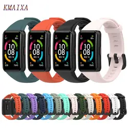 Silicone Strap For Huawei Band 6/6 Pro Strap With TPU Full Screen Protector Case Replacement correa bracelet Honor Band 6 Strap