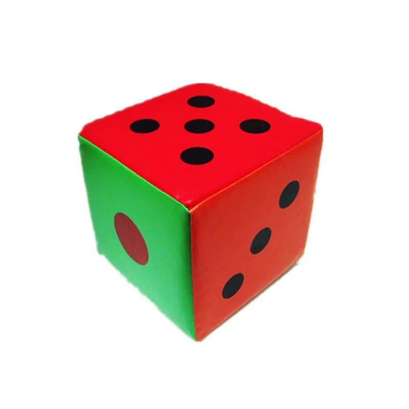 1PC 12cm/20cm/28cm  NEW Giant Colorful Sponge Artificial Leather Dice Six sided Game