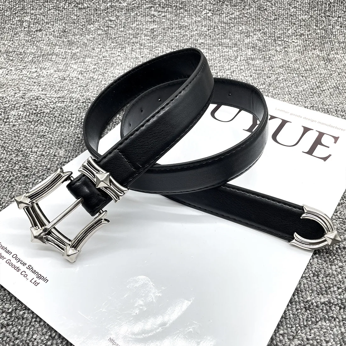

luxury Women's Fashion Belt – Minimalist Metal Buckle Casual Belt for Jeans & Dresses, Everyday Versatile Waistband, Retro Style