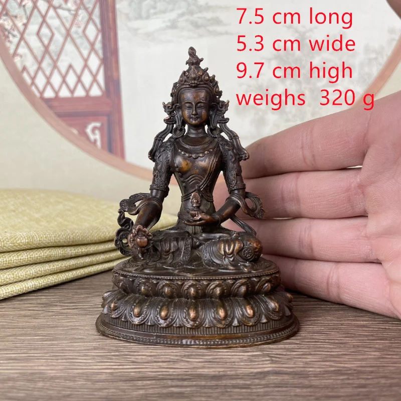 

Little Fairy/ Antique Coppe Ksitigarbha Statue Buddha Statue Home Furnishings Office Decorations Crafts Accessories Gifts