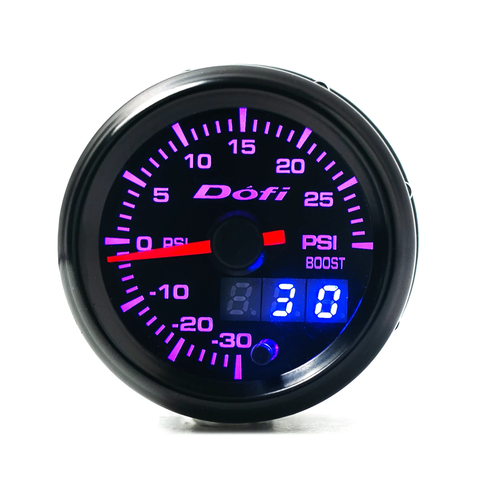 

2" 52mm Digital & Pointer 7Colors LED Car Turbo Boost Meter Psi Pressure Gauge DOFI Gauge