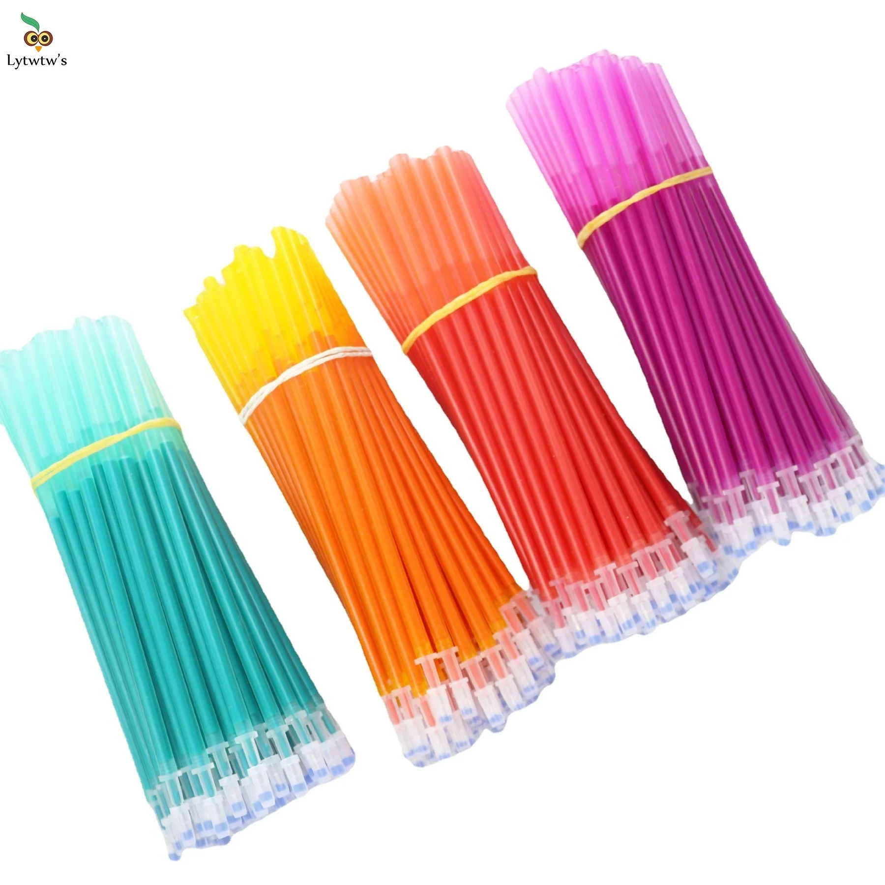 20 Pcs/Set Office Gel Pen Erasable Refill Magic Erasable Refill 0.5mm Candy Color Ink School Office Writing Tool Stationery