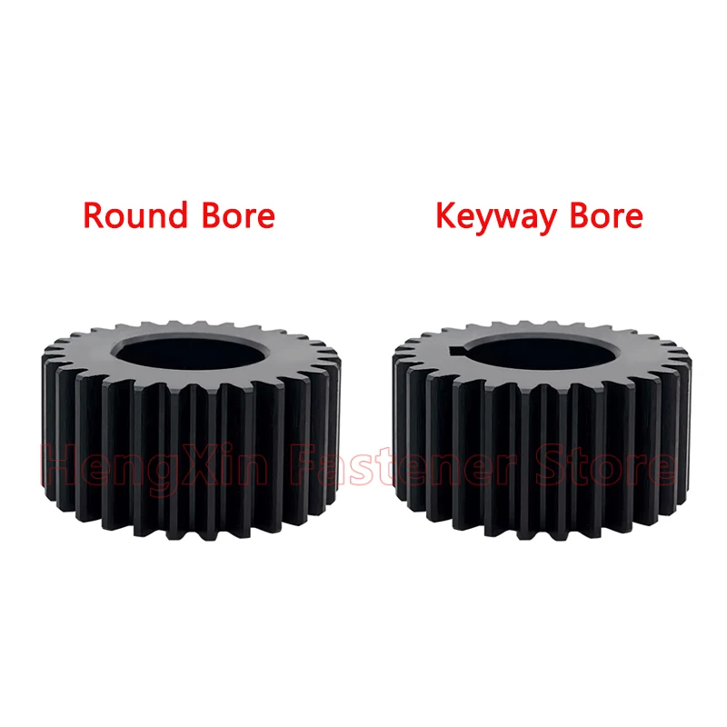 1pcs 2M Spur Gear 2 Mod 52/54/55/56/58/60 Teeth Flat Motor Gears 45# Steel Cylindrical Gear Bore 10 12 14 15-38mm Pitch 6.28mm