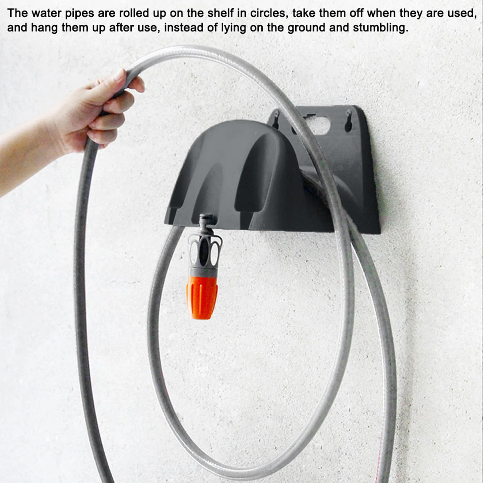 Enrouleur de Tuyau d'Arrosage Mural, Support de Rangement, 20m