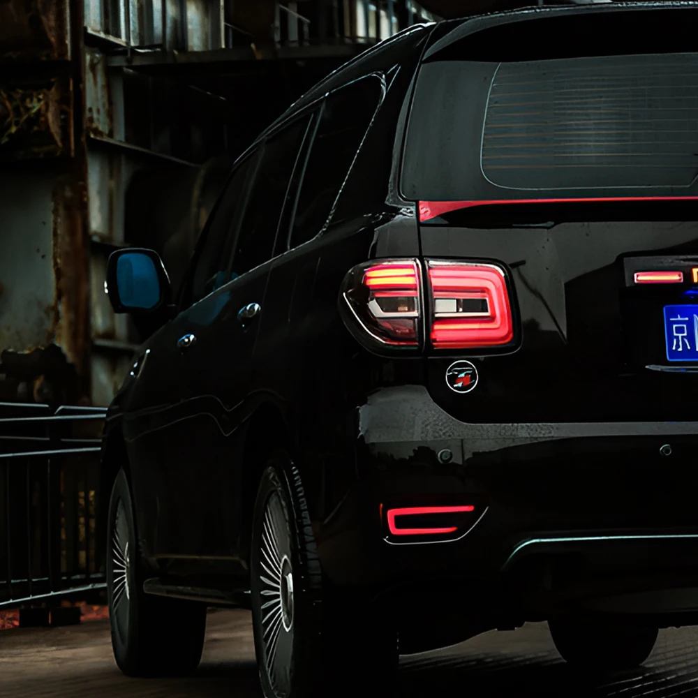 For Nissan Patrol Y62 2012-2018 Car Taillights Assembly LED Auto Back Lamps Upgrade Highlight Blink Tail Lamps Accessories