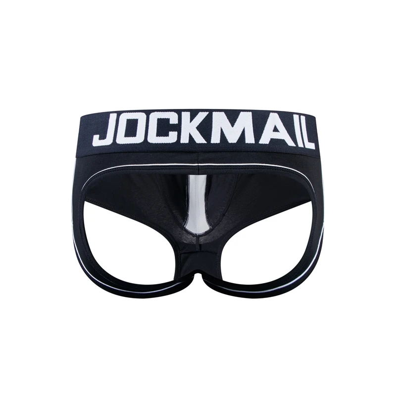 JOCKMAIL Brand Men Underwear Boxer shorts Backless Buttocks Cotton Sexy open back Gay Men Underwear JockStrap cuecas Gay panties