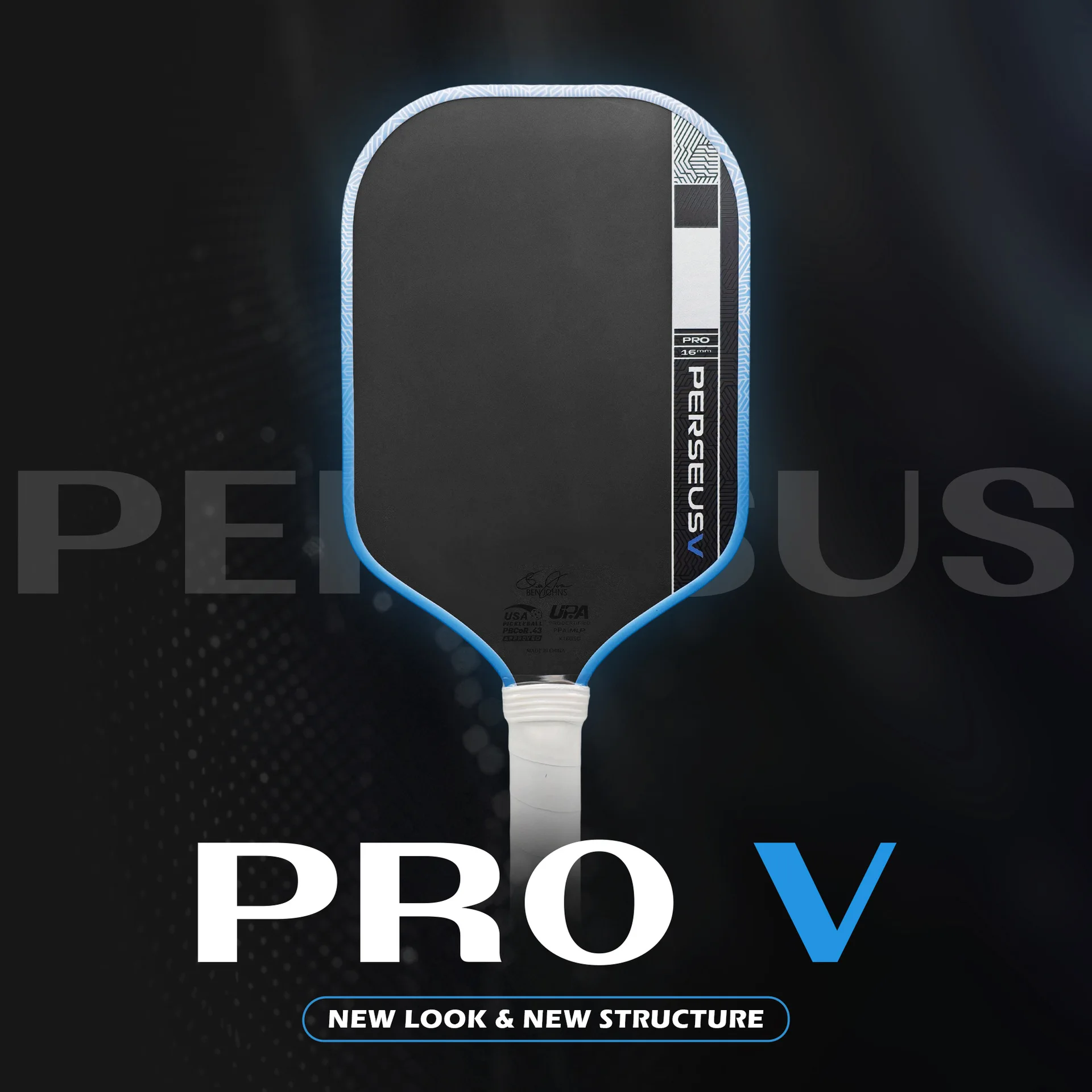 

SONGYI Perseus Pro V Precision Control Carbon Fiber Pickleball Paddle Excellent Touch Feel for Accurate Placement Shots