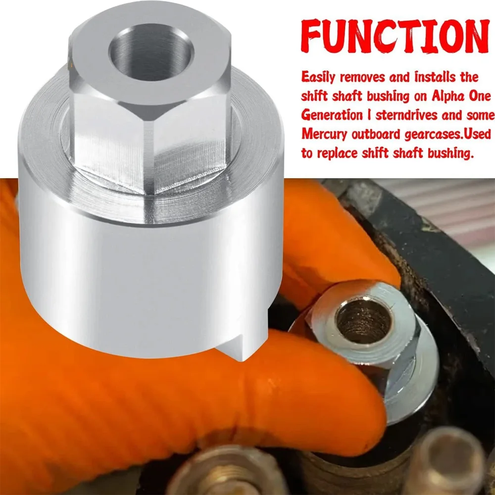 Shift Shaft Bushing Tool for Mercury Mariner Mercruiser Alpha One Generation I sterndrives Outboards Replaces 18-9817 91-31107T