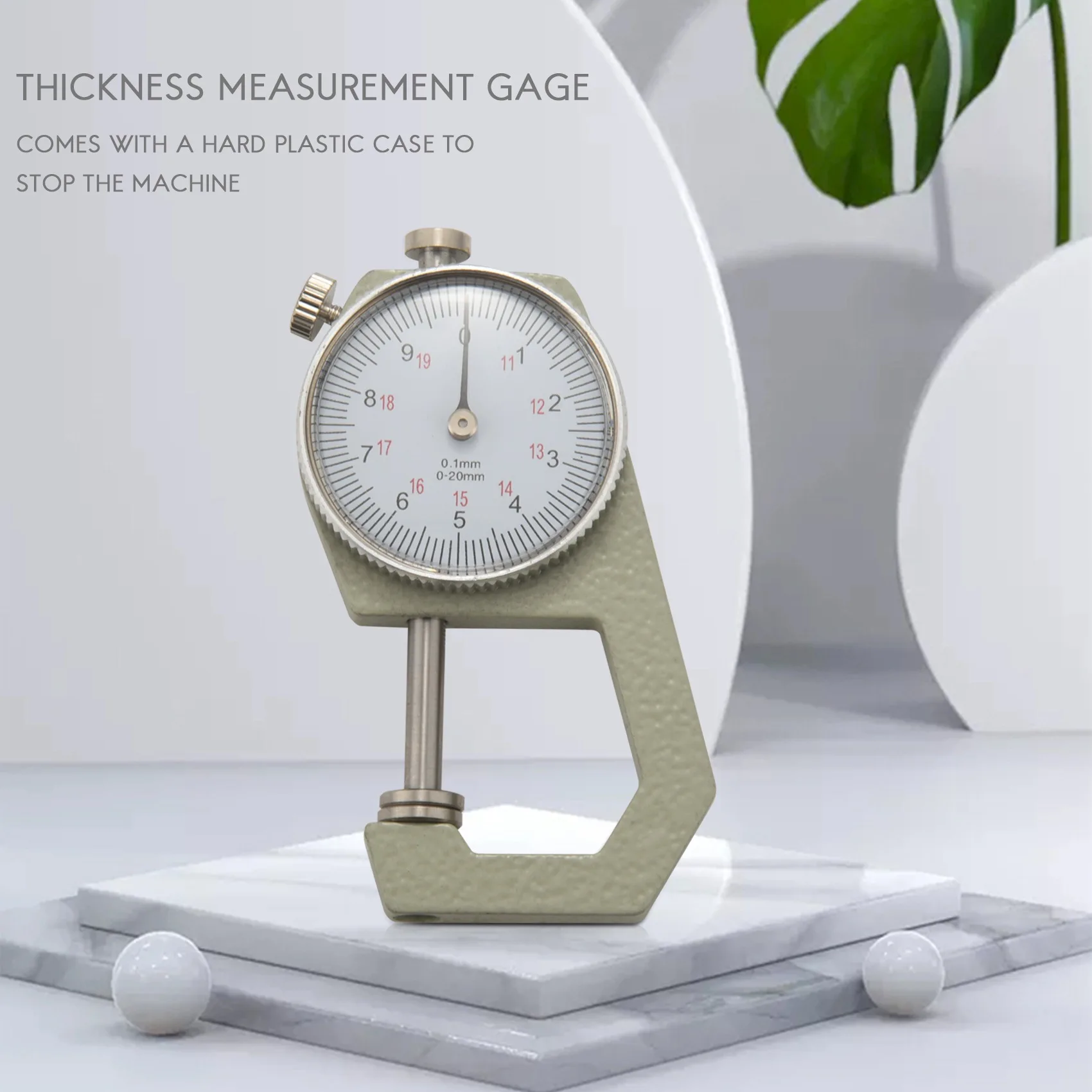 

ABFI Pocket Thickness Measurement Gauge Gage Tool 0 To 20Mm