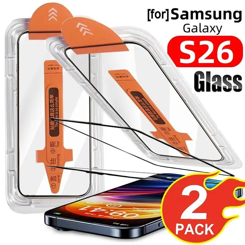 

Easy To Install Tempered Galaxy Dust Free Screen Protector For Samsung S26 Ultra Protective Glass Films