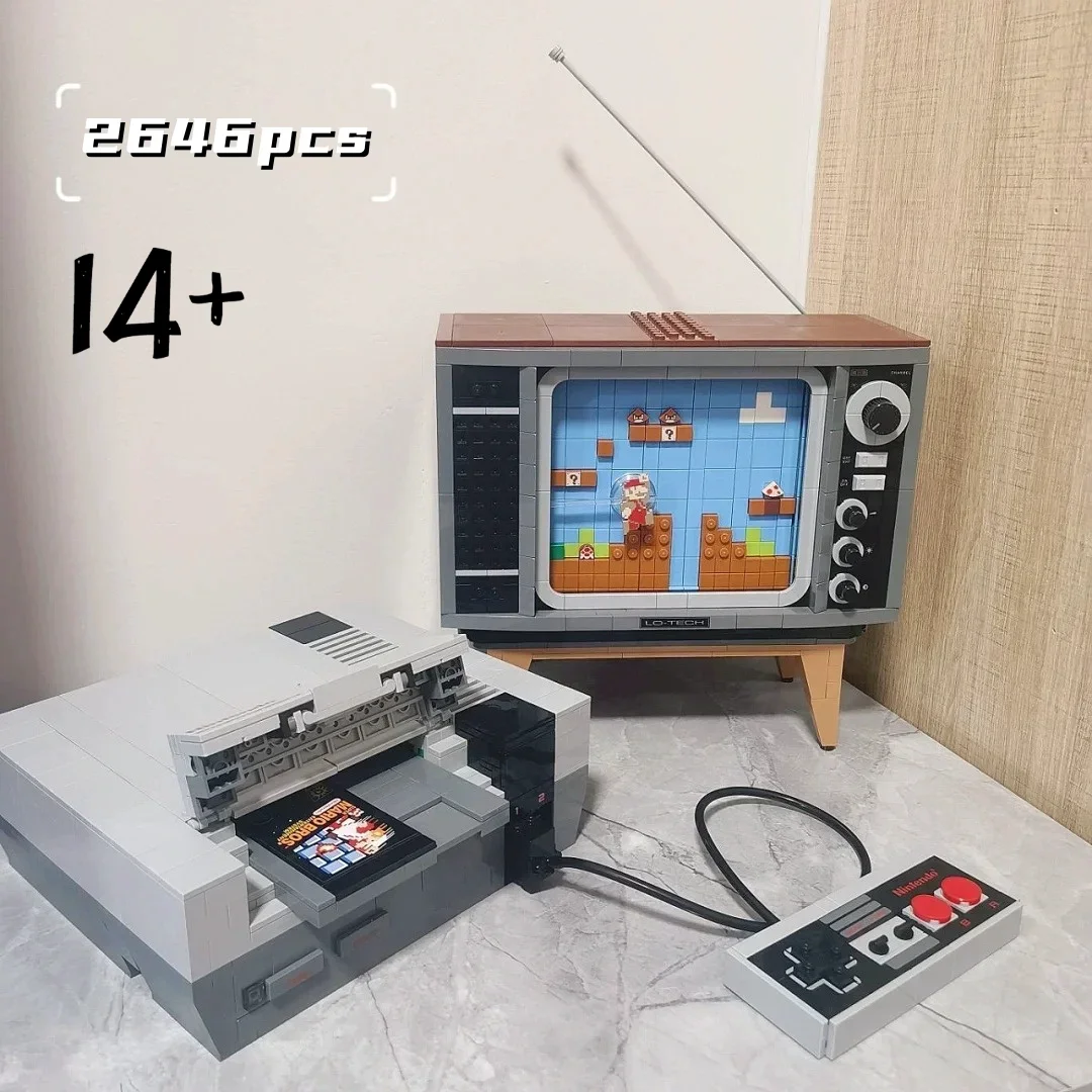 

2646pcs Video Games desktop decoration TV Game Bricks Action Figures Educational Children 71374 NES Model Toys Gifts for Boys