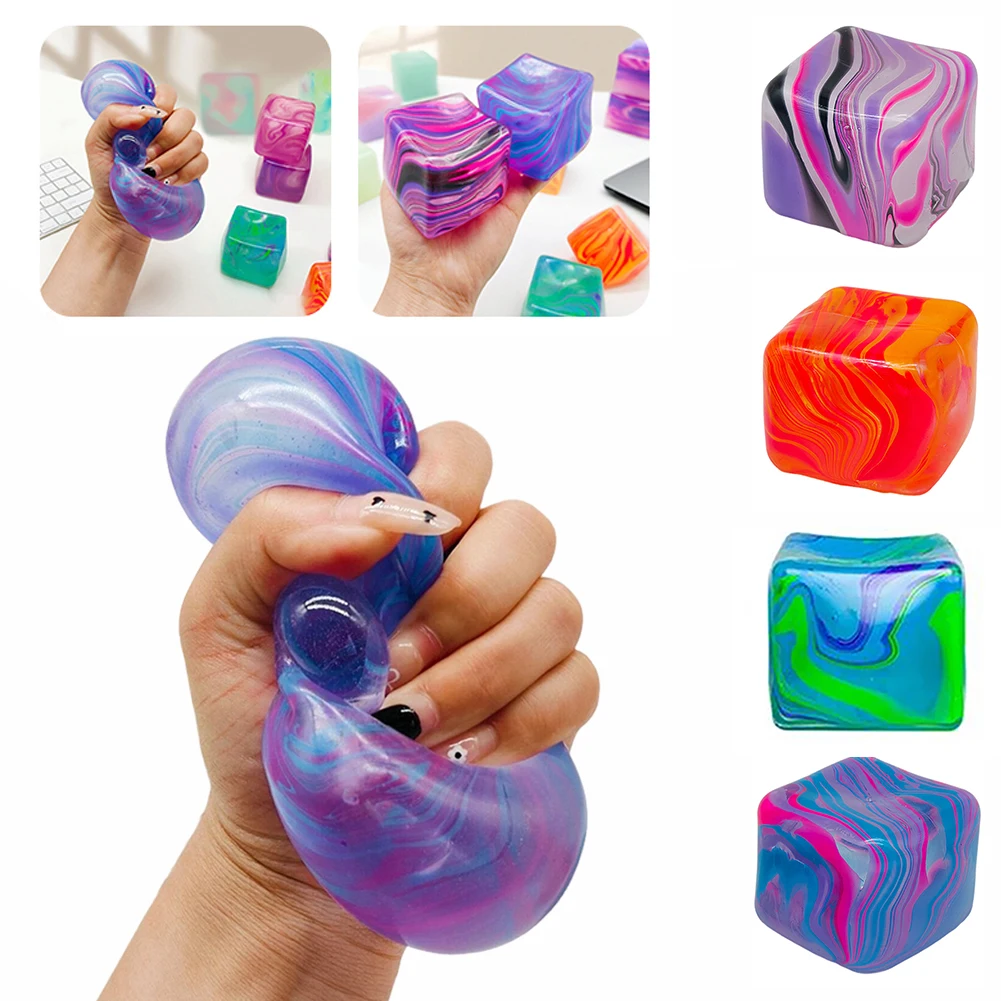 Kostki lodu - zabawka antystresowa do ściskania, idealna na niepokój, do zabawy i relaksu. Zapewniająca spokój zabawa sensoryczna