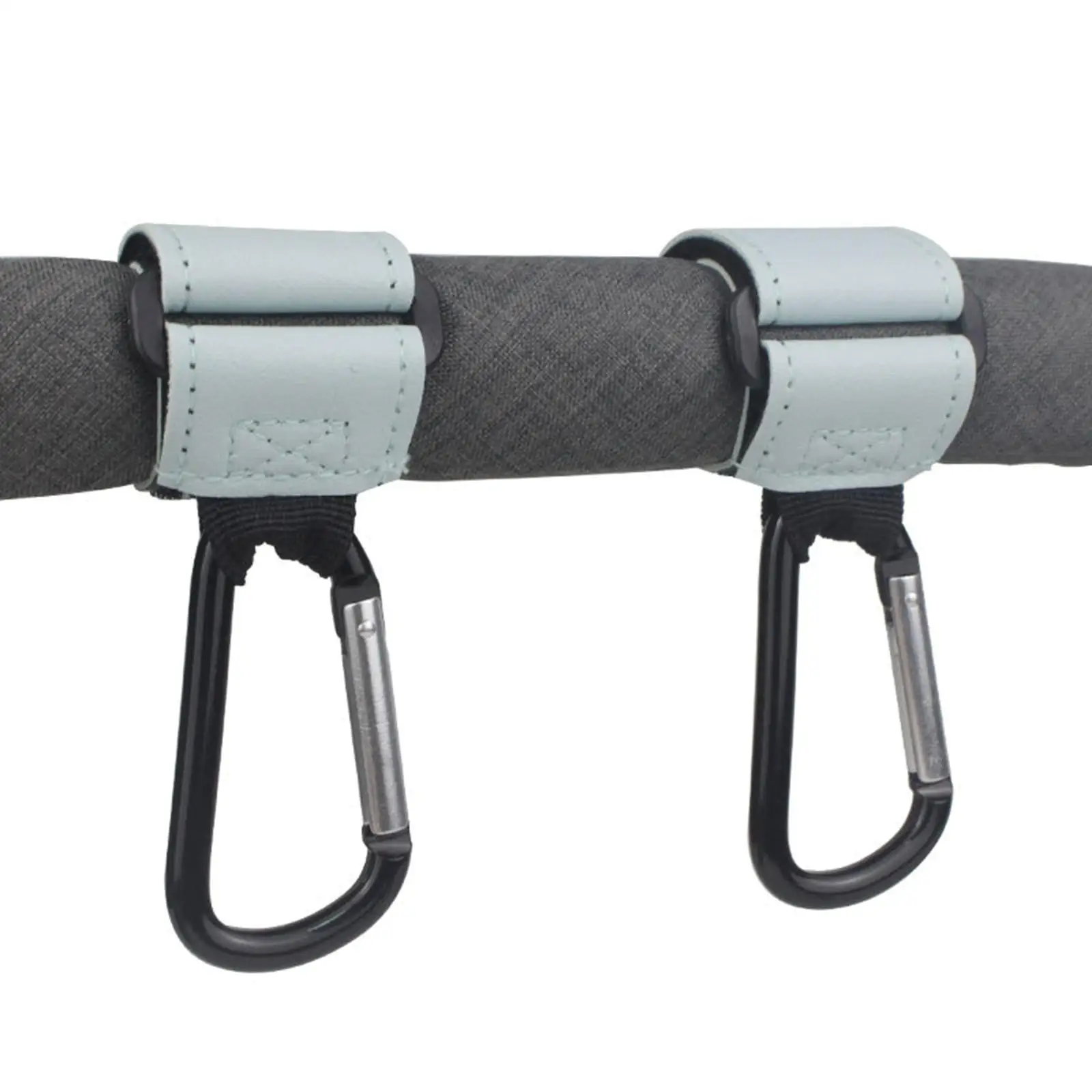 Stroller Hooks for Bag Organizer PU Aluminum Alloy Non Slip Multipurpose Holders for Walking Trips