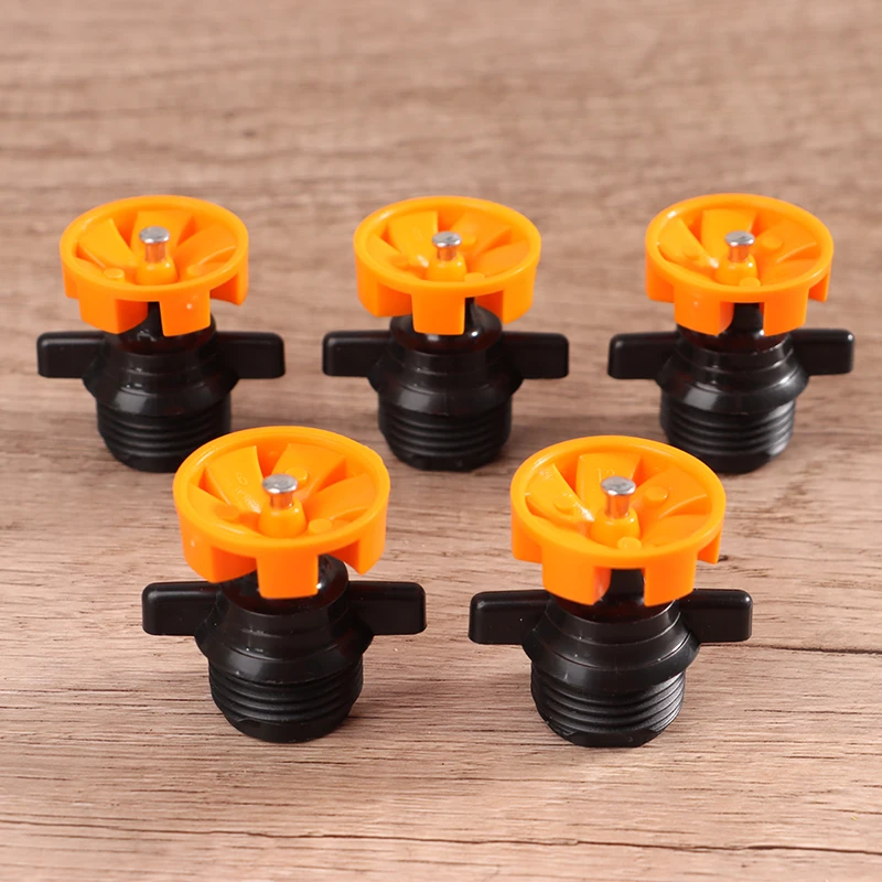 1/5pcs 1/2 "Außengewinde automatische Drehung 360-Grad-Bewässerungsdüse Sprinkler Garten Park Rasen Blume Gemüse Bewässerung