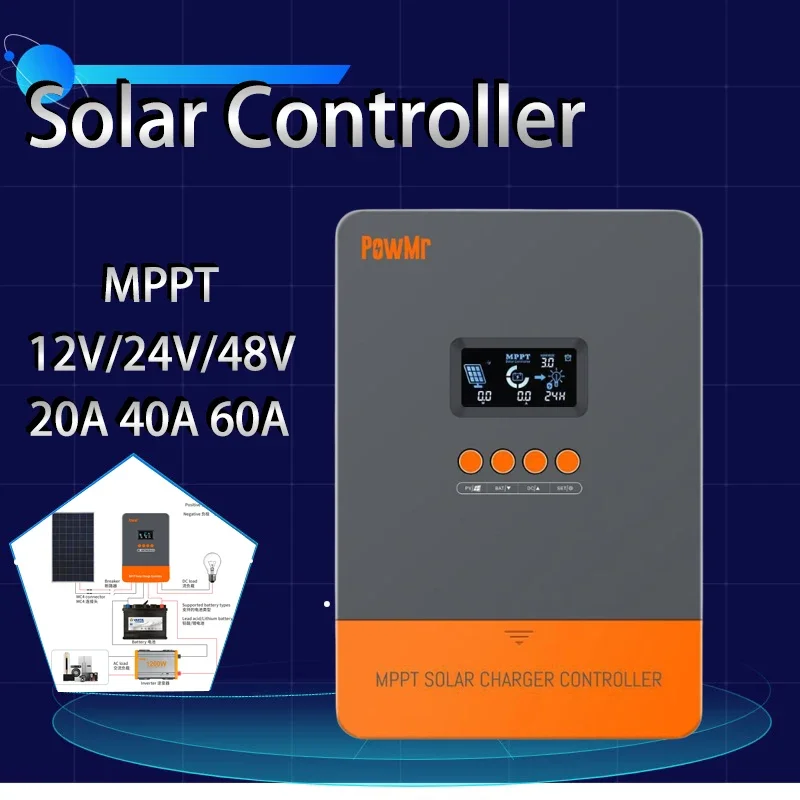 MPPT Solar Controller 100A 36V Charger Battery 12V/24V/48V Setting Charger Max 150VDC Back-Light LCD Solar Regulator