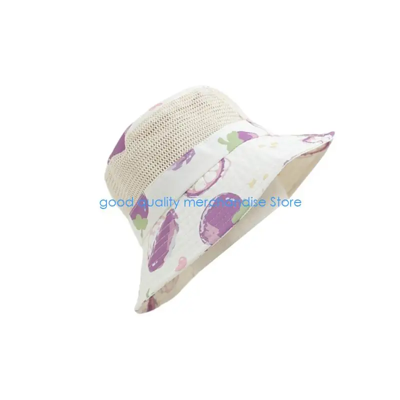 قبعة Y5JD للأطفال للحماية من الشمس من نسيج شبكي قابل للتنفس وقابلة للطي ذات حواف واسعة للتخييم على الشاطئ والمغامرات الخارجية #4