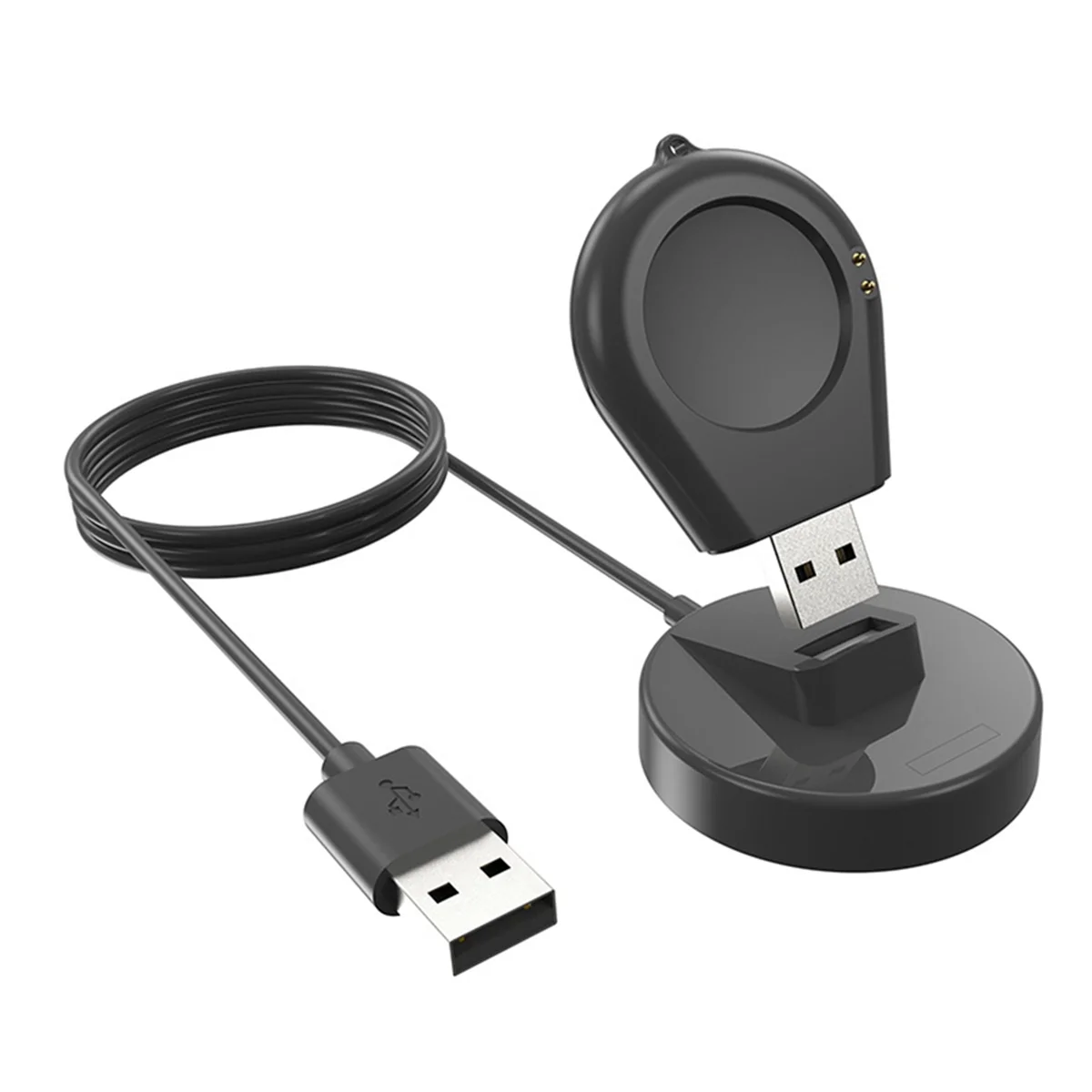 Smartwatch Dock Charger Stand Adapter USB Charging Cable Power Charge for Xiaomi Watch 2/2 Pro/S3/S2 46mm 42mm Black