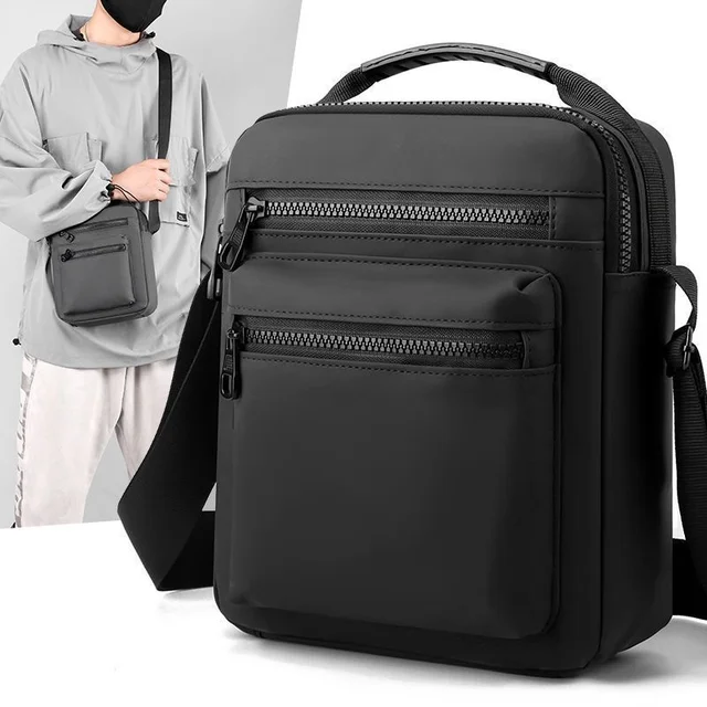 Męska nylonowa torba na ramię na co dzień wodoodporna nylonowy zamek torebka z kieszenią modna nowa torba podróżna męskie torby typu Crossbody