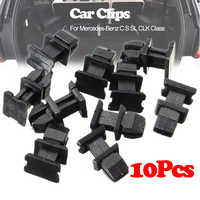 10Pcs/Set Car Clips Fasteners Nylon For Mercedes-Benz C S SL CLK Class Anti-Rust High Quality Car Body Trim Panel Retainer Clips