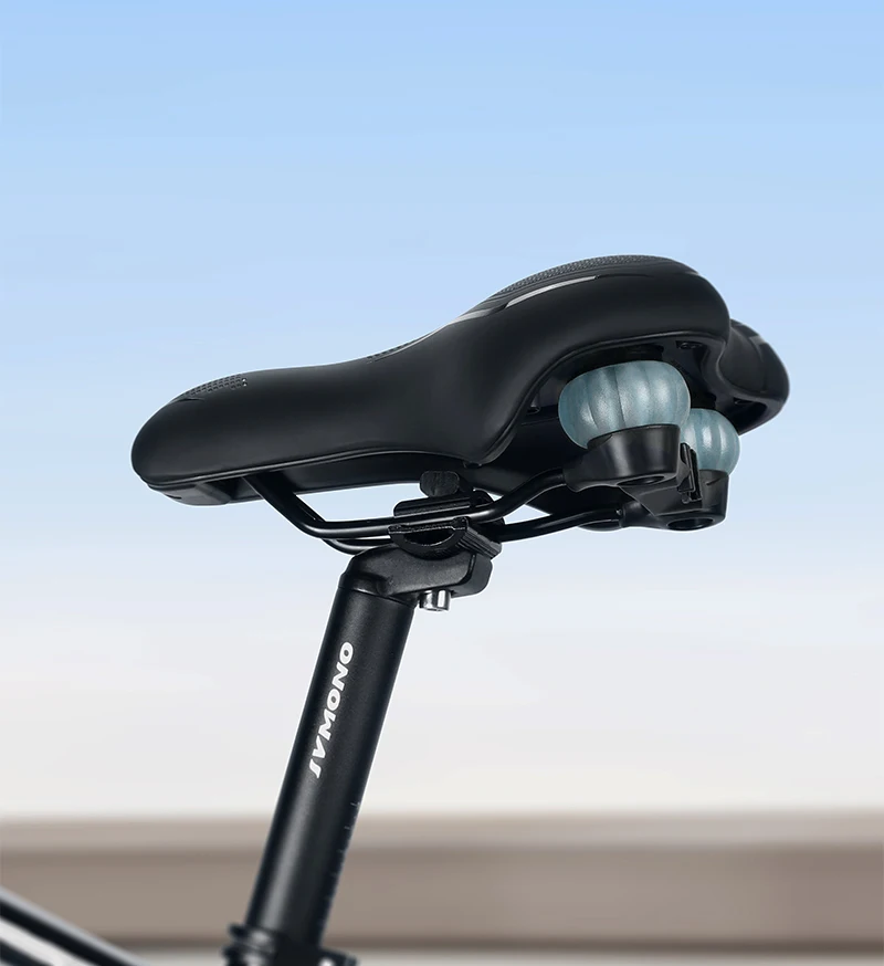 WEST BIKING Weicher Komfortabler Fahrradsattel Hochelastisch Stoßdämpfend MTB Rennrad-Sitz Hohl Atmungsaktiv Breiter Fahrradsitz – Detail 18