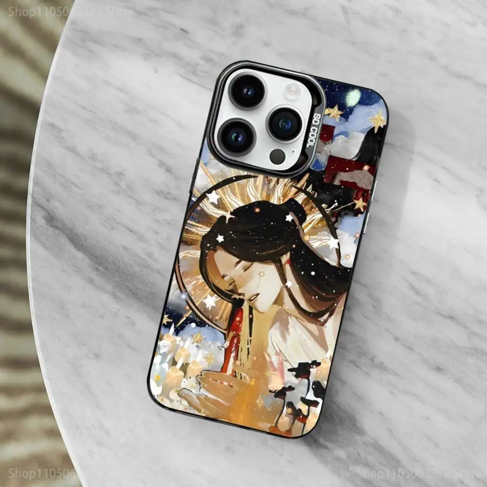 H-Heavens Officials Blessings Capa de telefone para iPhone 11,12,13,16,14,15, Mini,Pro,XS,MAX Capa preta fosca à prova de choque