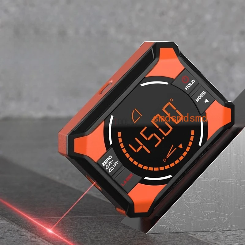 XY Directions Laser Digital Inclinometer 0-180 Degree Electronic Protractor Industrial Grade Magnetic LCD Display Angle Gauge