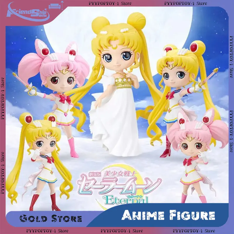 Sailor Moon Anime Figuren Cosmos Tsukino Usagi Eeuwige Actiefiguren Cartoon PVC Model Set Ornamenten Collectible Speelgoed Geschenken