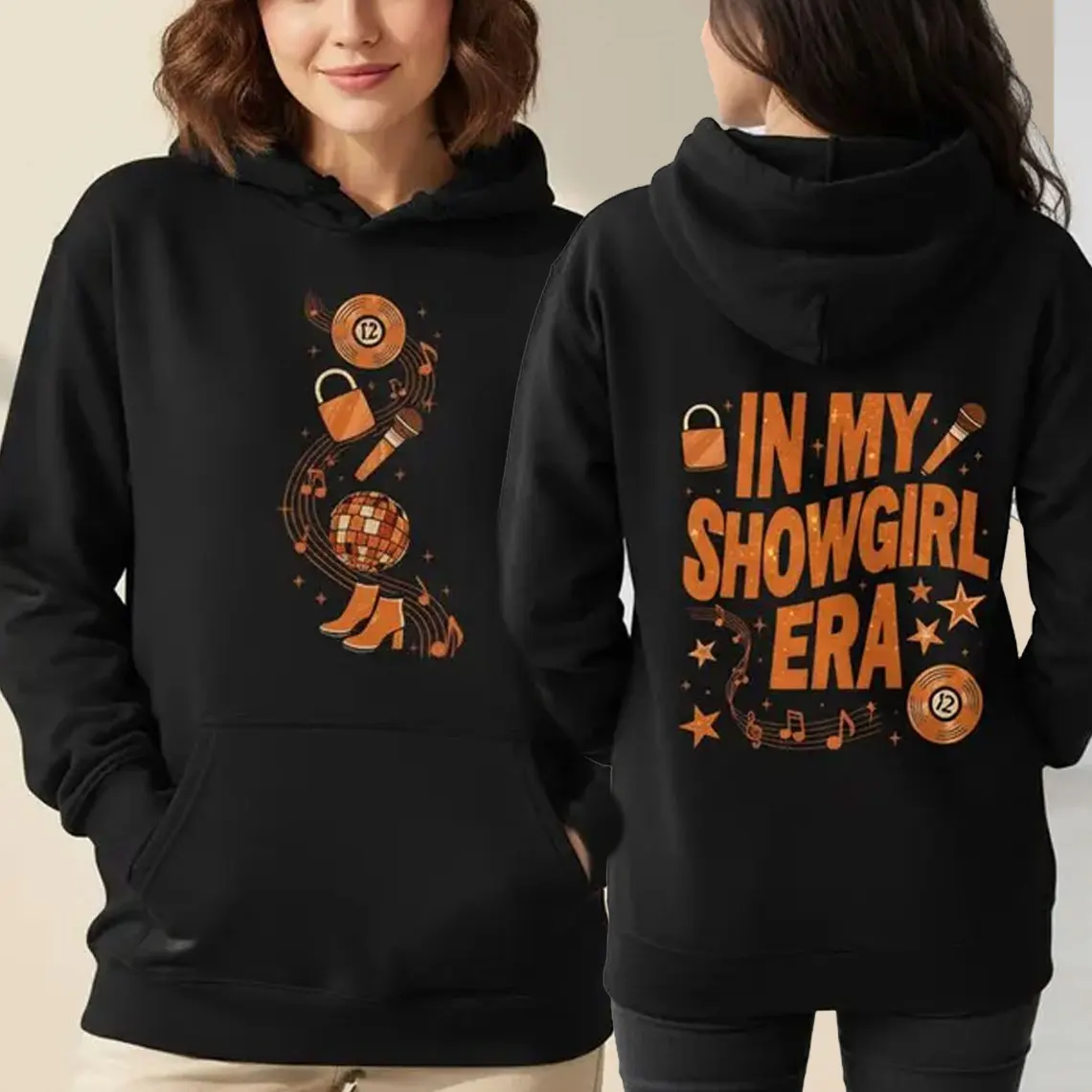 

Толстовка In My Showgirl Era, новый альбом, товары в стиле ретро, дискотека, концертный наряд, уютный пуловер с графическим рисунком, новые толстовки и свитшоты