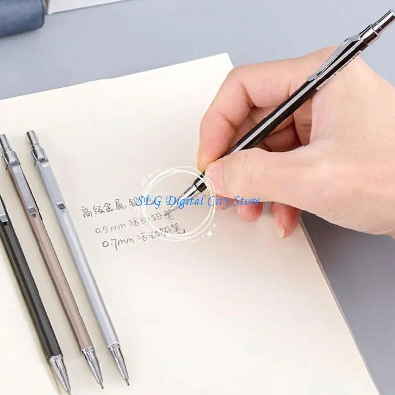 

U75B 10Pcs Mechanical Pencil 0.5 OR 0.7 Drawing Automatic Pencil for Writing Drafting