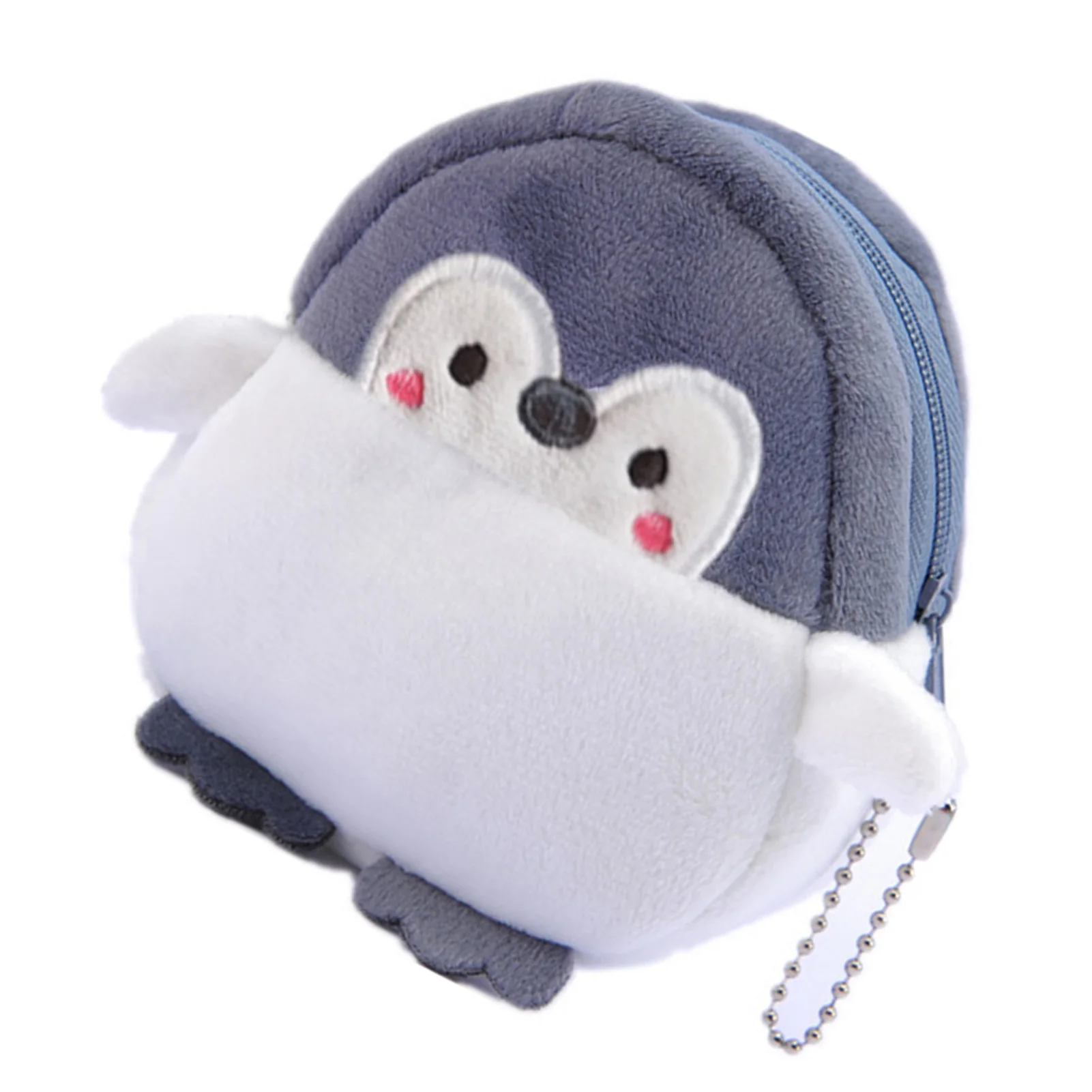 Porte-monnaie mignon en peluche pour femmes et filles, petit sac à main PenEcolZipper, porte-monnaie, le jour de Léon