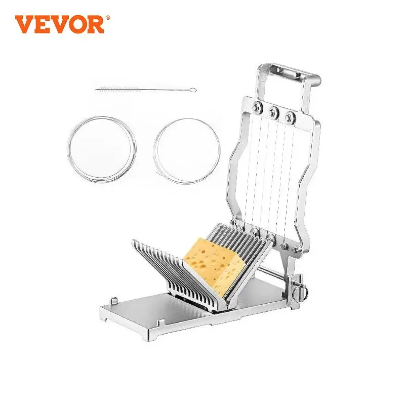 VEVOR Cheese Cutter with 304 Stainless Steel Wire Butter Cutting Blade Commercial Cheese Slicer for Kitchen Cooking Baking Tool