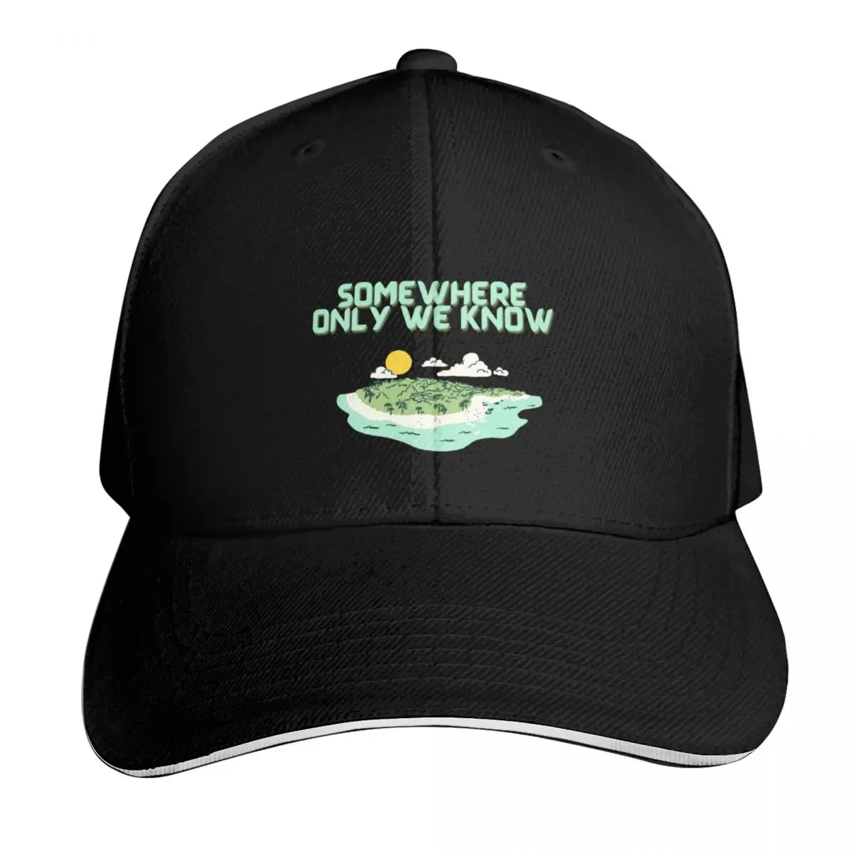 Somewhere only we know Baseball Cap Curved Brim Classic Fit Low Profile Unstructured Unisex for Men Women