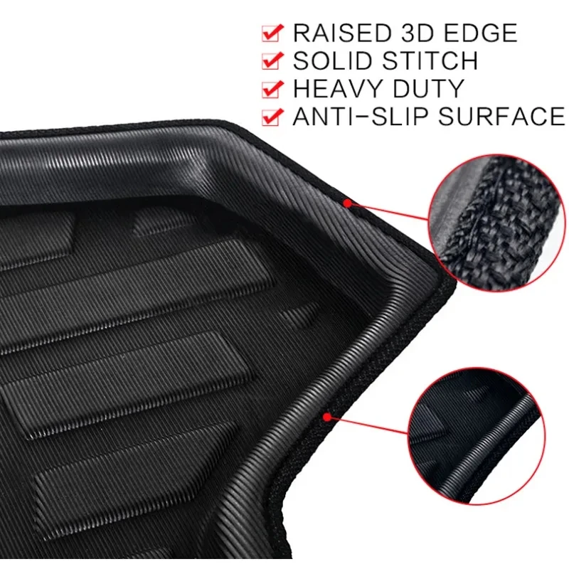 Car Trunk Floor Mat for Ford Mondeo MK5 Accessories 2013~2021 Fusion Liner Trunk Waterproof Tray Carpet Storage EVA Pad Material