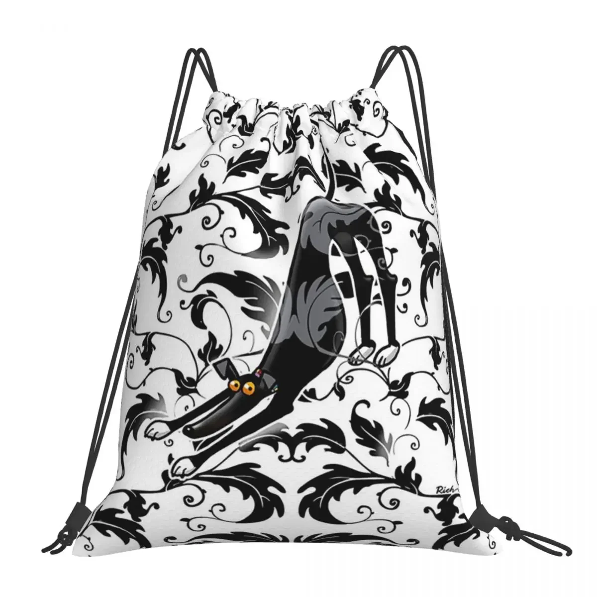 

Arts & Crafts Bowdown Hound Backpacks Portable Drawstring Bags Drawstring Bundle Pocket Storage Bag BookBag For Man Woman School