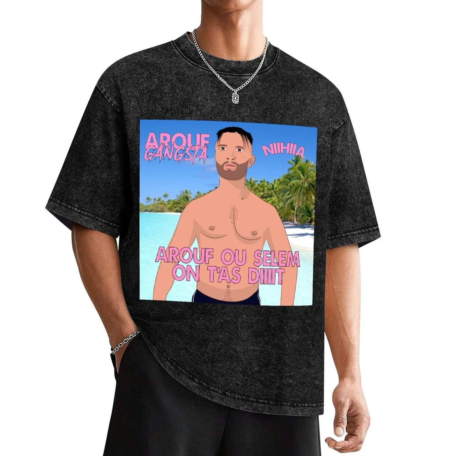 

AUROUF OU SELEM ON T'AS DIIIT TORSU NU T-Shirt aesthetic clothes summer top heavyweights tshirts personalised clothes for men