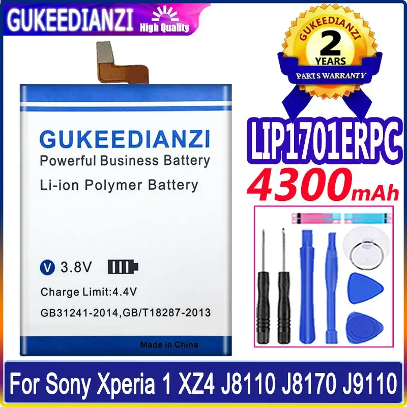 

Сменный аккумулятор GUKEEDIANZI LIP1701ERPC 4300 мАч для Sony Xperia 1 Xperia1 XZ4 J8110 J8170 J9110 J9150 SOV40 аккумулятор + Инструменты