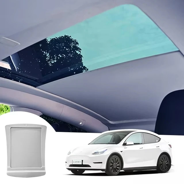 

Electric sunshade, car accessories, panoramic sunroof, retractable, suitable for Tesla Y-shaped