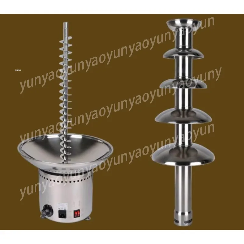 Commercial 4 Layer Chocolate Fountain Machine Stainless Steel Chocolate Fondue Fountain for Party