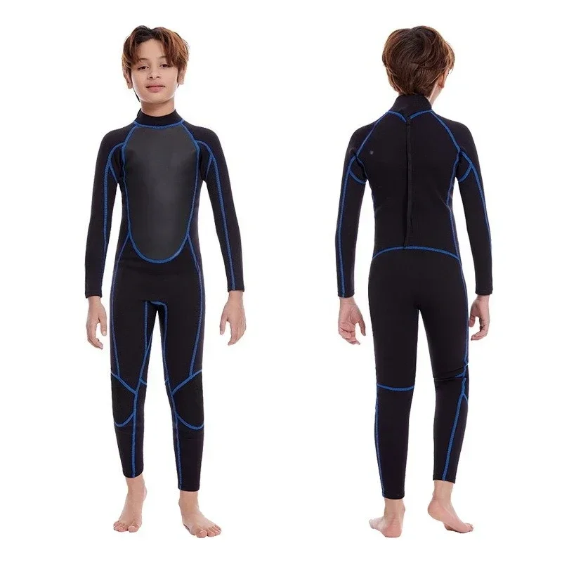 

Outdoor Youth Children Wetsuit 2MM One-piece Wetsuit Warm Snorkeling Surfing