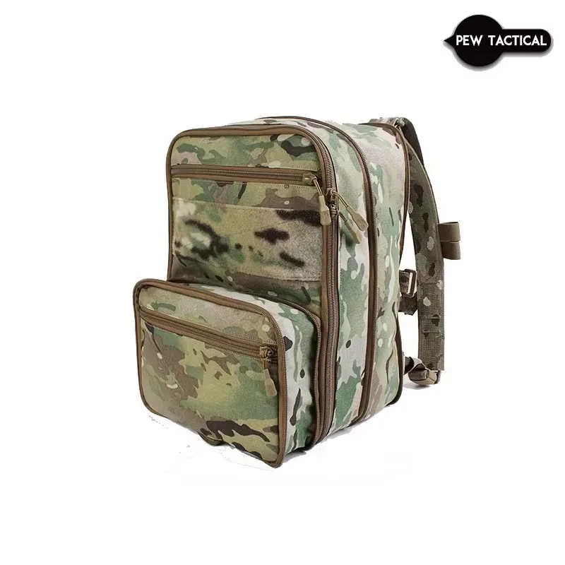 Pew Tactical Flat Pack PLUS D3 Backpack Hydration Carrier Expansible Molle Pouch Airsoft Multipurpose Vest Assault Travel Bag