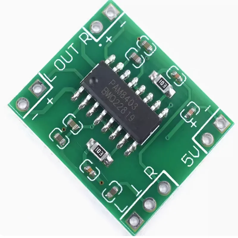 1pcs-10pcs PAM8403 Audio Amplifier Module Mini Digital Amplifier Board Class D 2*3W Bluetooth Small Speaker DIY Audio Module